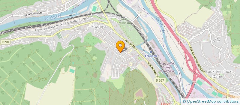 localisation de l'entreprise MADAME CAROLINE FRELEZAUX  FROUARD