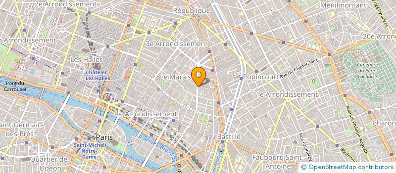 localisation de l'entreprise MADAME CAROLINE FRENAY  PARIS