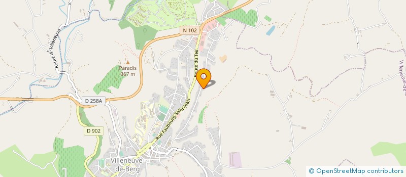 localisation de l'entreprise MADAME CAROLINE FRERE  VILLENEUVE-DE-BERG