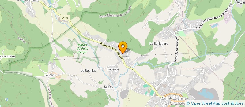 localisation de l'entreprise MADAME CAROLINE FRERY  SAINT-ETIENNE-DE-CROSSEY