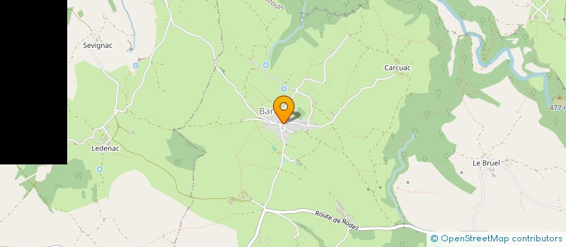 localisation de l'entreprise MADAME CAROLINE FUALDES  RODELLE