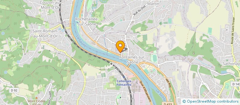 localisation de l'entreprise MADAME CAROLINE GABERT  FONTAINES-SUR-SAONE