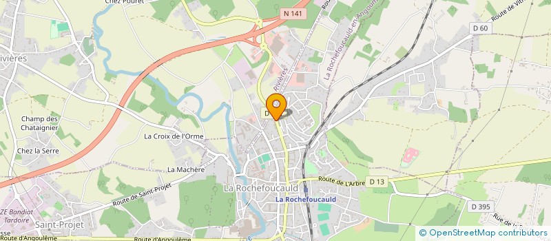 localisation de l'entreprise MADAME CAROLINE GADOLET à LA ROCHEFOUCAULD-EN-ANGOUMOIS