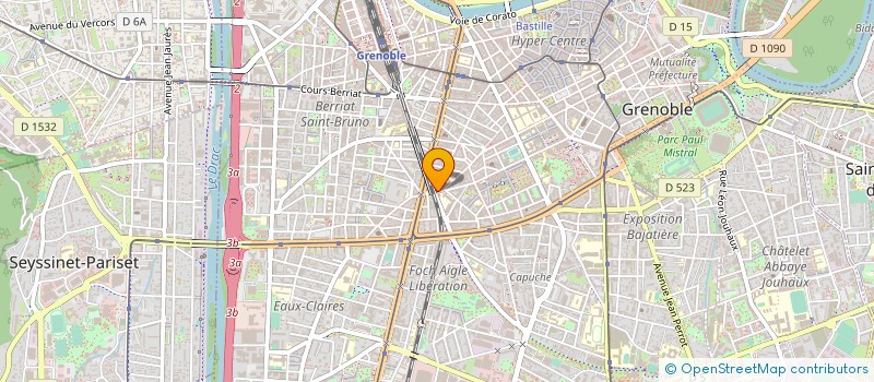 localisation de l'entreprise MADAME CAROLINE GALLIX à GRENOBLE