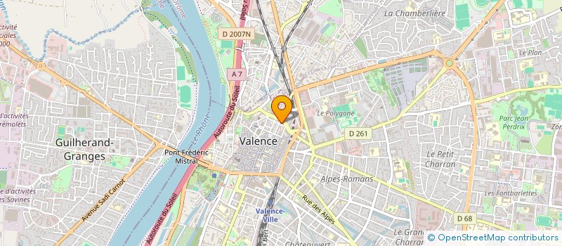 localisation de l'entreprise MADAME CAROLINE GARCIA  VALENCE