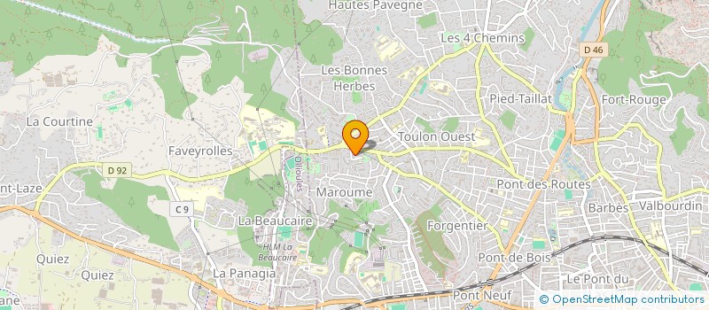 localisation de l'entreprise MADAME CAROLINE GARCIA CARRENO  TOULON