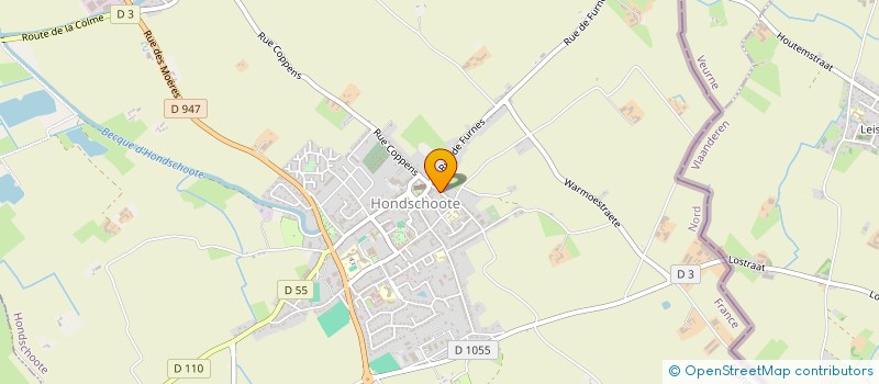 localisation de l'entreprise MADAME CAROLINE GAREIN  HONDSCHOOTE