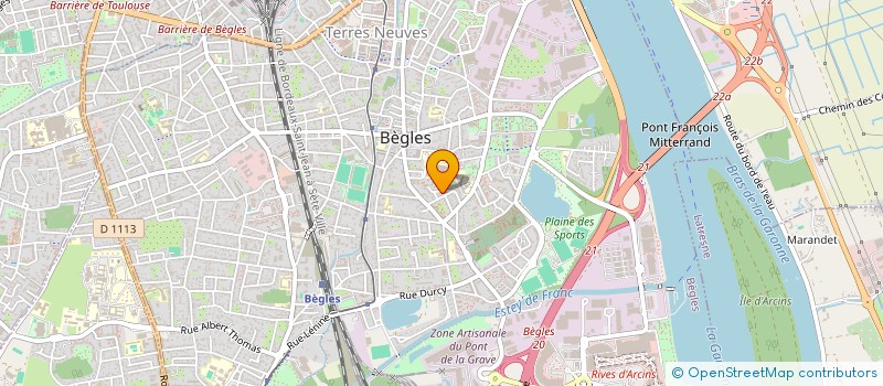 localisation de l'entreprise MADAME CAROLINE GARRAIN à BEGLES