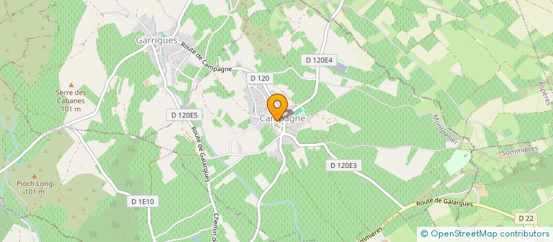 localisation de l'entreprise MADAME CAROLINE GARRIGUES à CAMPAGNE
