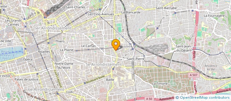localisation de l'entreprise MADAME CAROLINE GAUBERT-AMY à MARSEILLE