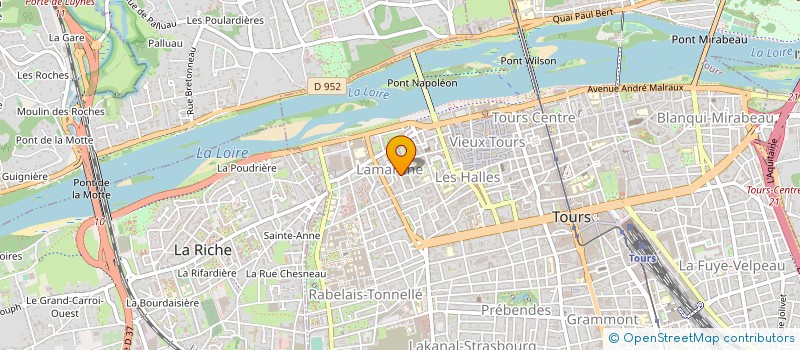 localisation de l'entreprise MADAME CAROLINE GAUDIN à TOURS
