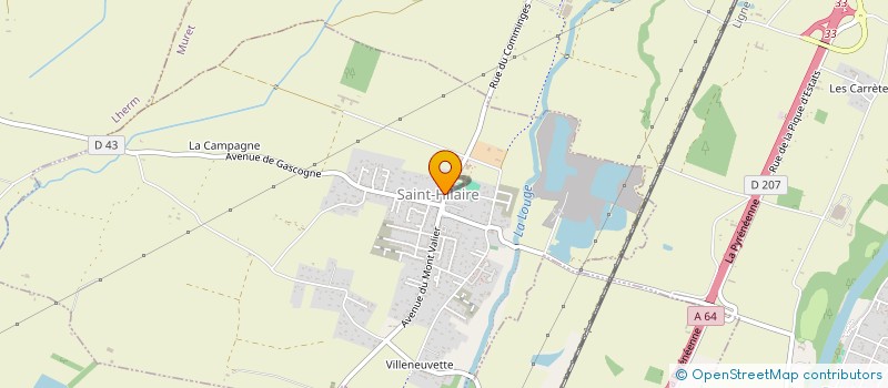 localisation de l'entreprise MADAME CAROLINE GAYRAL  SAINT-HILAIRE