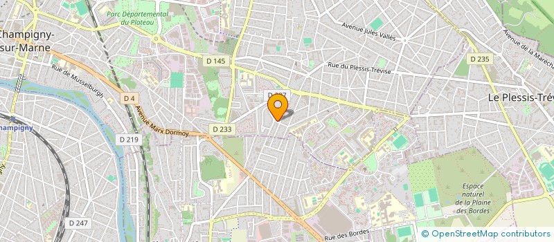 localisation de l'entreprise MADAME CAROLINE GAYRAUD à CHAMPIGNY-SUR-MARNE
