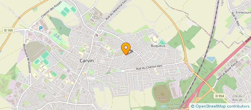 localisation de l'entreprise MADAME CAROLINE GENEAU  CARVIN