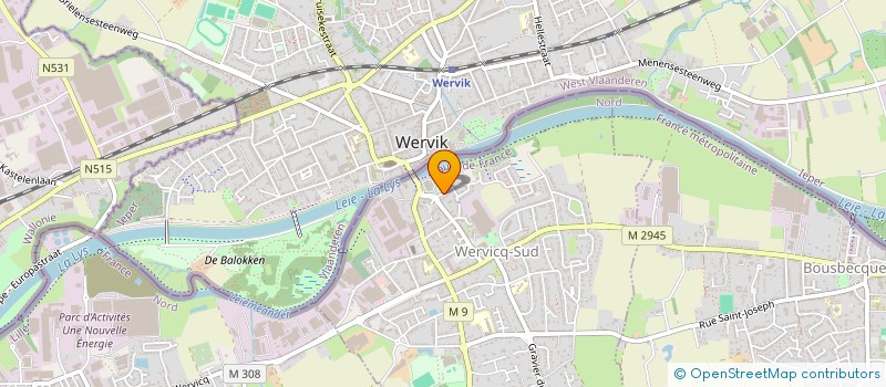 localisation de l'entreprise MADAME CAROLINE GEOFFROY  WERVICQ-SUD