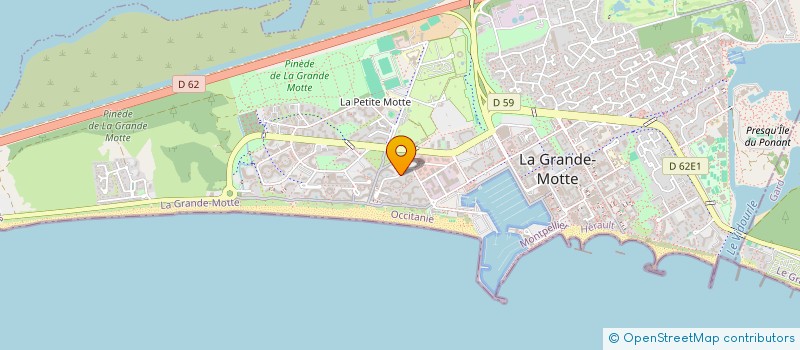 localisation de l'entreprise MADAME CAROLINE GEOLLE  LA GRANDE-MOTTE