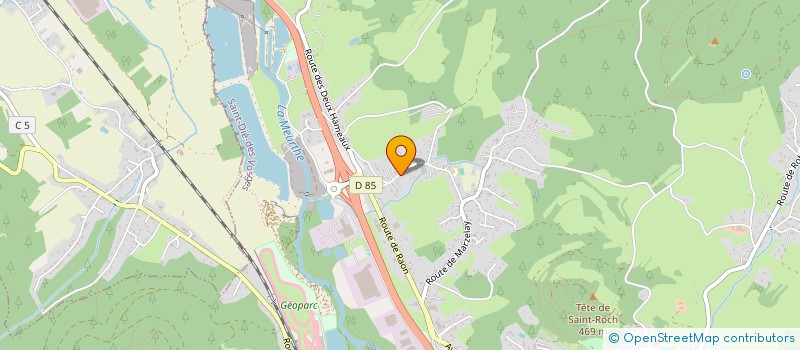 localisation de l'entreprise MADAME CAROLINE GERBERON  SAINT-DIE-DES-VOSGES