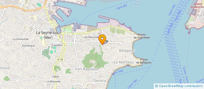 localisation de l'entreprise MADAME CAROLINE GERIN à LA SEYNE-SUR-MER