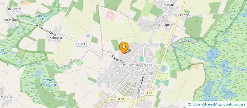 localisation de l'entreprise MADAME CAROLINE GERLIGAND  GUERANDE