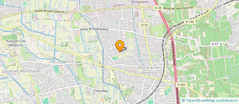 localisation de l'entreprise MADAME CAROLINE GHIBAUDO  MORIERES-LES-AVIGNON