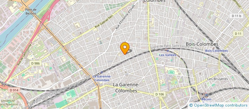 localisation de l'entreprise MADAME CAROLINE GHILARDI  COLOMBES