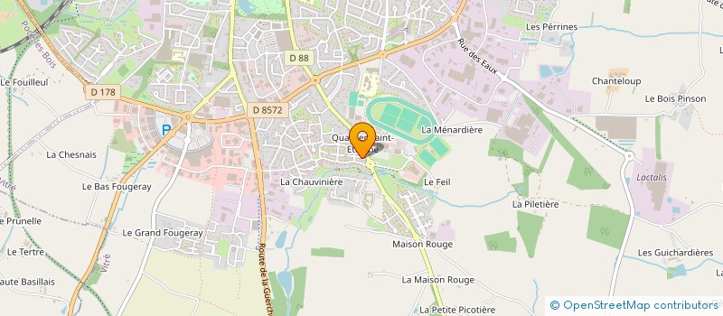 localisation de l'entreprise MADAME CAROLINE GIGUERE  VITRE