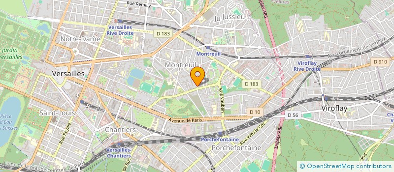 localisation de l'entreprise MADAME CAROLINE GILLET DE CHALONGE à VERSAILLES