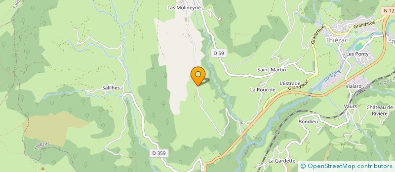localisation de l'entreprise MADAME CAROLINE GIMEL à VIC-SUR-CERE