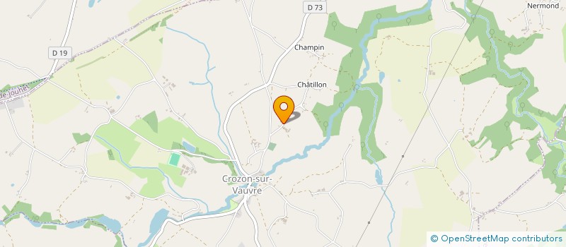 localisation de l'entreprise MADAME CAROLINE GIRAUD à CROZON-SUR-VAUVRE