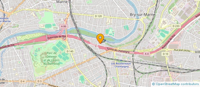 localisation de l'entreprise MADAME CAROLINE GLAZ  CHAMPIGNY-SUR-MARNE