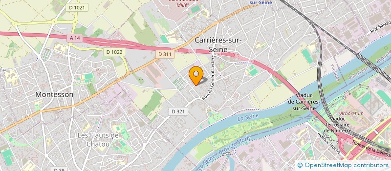 localisation de l'entreprise MADAME CAROLINE GOELLER à LE VESINET