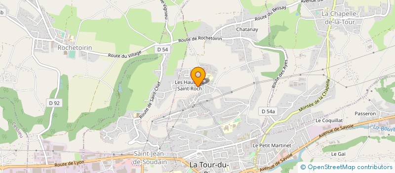 localisation de l'entreprise MADAME CAROLINE GONTHIER  BOURGOIN-JALLIEU