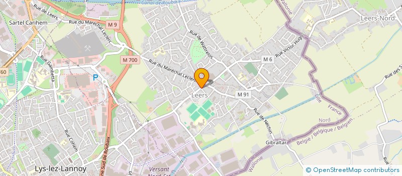 localisation de l'entreprise MADAME CAROLINE GOSSET  LEERS