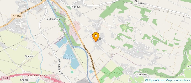 localisation de l'entreprise MADAME CAROLINE GOSSET à SAINT-GENIX-LES-VILLAGES