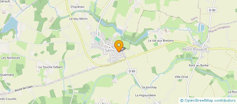 localisation de l'entreprise MADAME CAROLINE GOUDY à SAINS