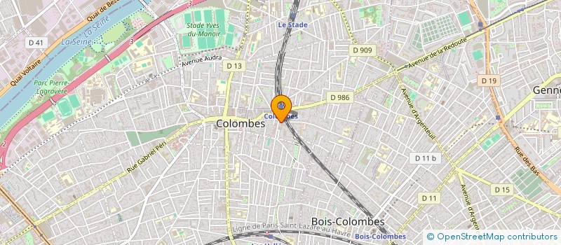 localisation de l'entreprise MADAME CAROLINE GOUIN  COLOMBES