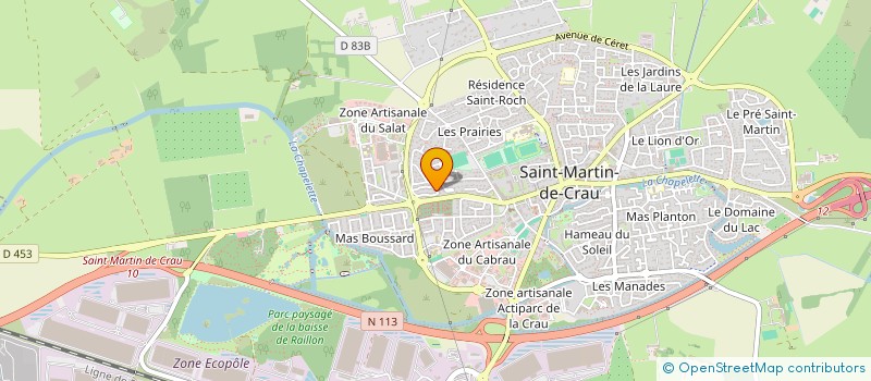 localisation de l'entreprise MADAME CAROLINE GOY à SAINT-MARTIN-DE-CRAU