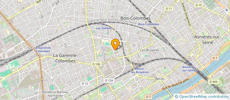 localisation de l'entreprise MADAME CAROLINE GRANDPIERRE à BOIS-COLOMBES