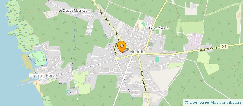 localisation de l'entreprise MADAME CAROLINE GRAVIER  HOURTIN