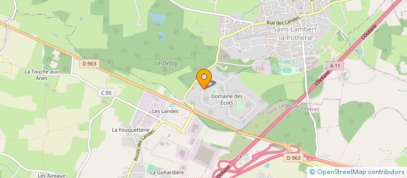 localisation de l'entreprise MADAME CAROLINE GRAZIANI  SAINT-LAMBERT-LA-POTHERIE