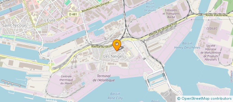 localisation de l'entreprise MADAME CAROLINE GRENIER à LE HAVRE