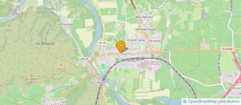 localisation de l'entreprise MADAME CAROLINE GRIMAUDO  CASTILLON-DU-GARD