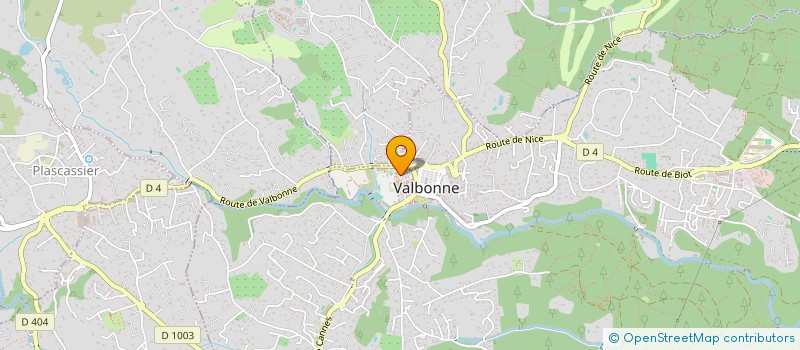 localisation de l'entreprise MADAME CAROLINE GRIOLET  VALBONNE