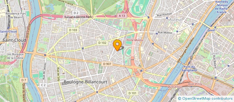 localisation de l'entreprise MADAME CAROLINE GROCHOLSKI à BOULOGNE-BILLANCOURT