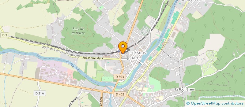 localisation de l'entreprise MADAME CAROLINE GRONDIN  LA FERTE-SOUS-JOUARRE