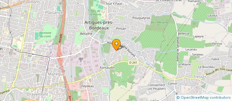 localisation de l'entreprise MADAME CAROLINE GROSSE  ARTIGUES-PRES-BORDEAUX
