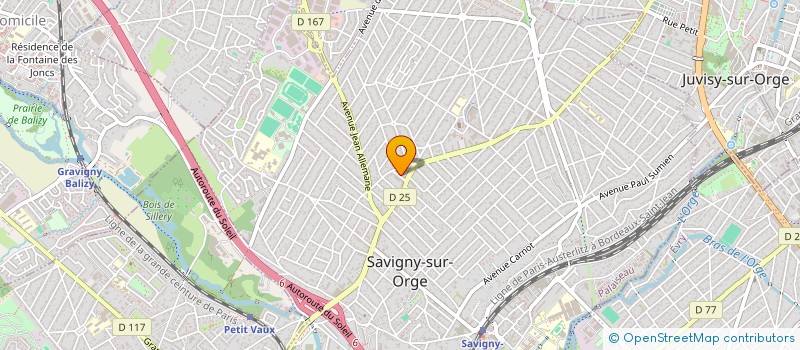 localisation de l'entreprise MADAME CAROLINE GRUET  SAVIGNY-SUR-ORGE