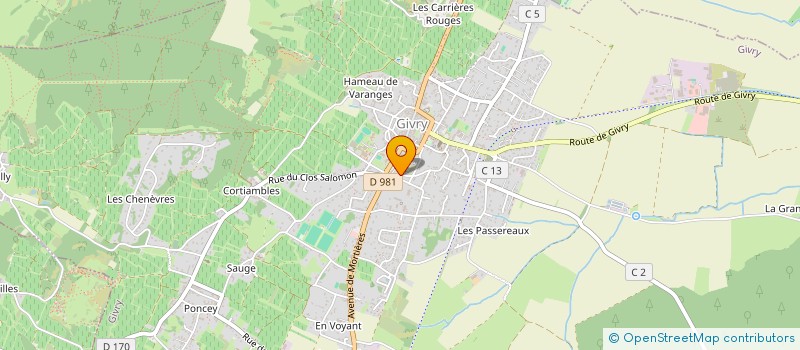 localisation de l'entreprise MADAME CAROLINE GUDEFIN à GIVRY
