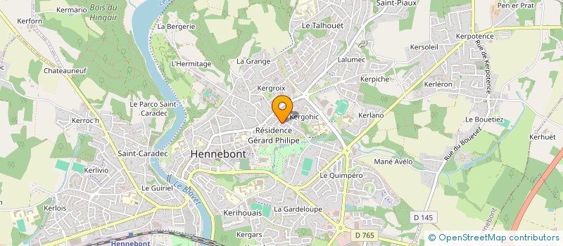 localisation de l'entreprise MADAME CAROLINE GUEMARD  HENNEBONT