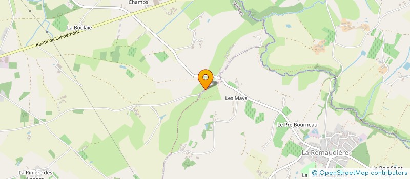 localisation de l'entreprise MADAME CAROLINE GUERIN  LE LOROUX-BOTTEREAU